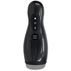 PUMPED Virtuo Gunmetal USB Rechargeable Sucking & Vibrating Auto Masturbator Shots Toys