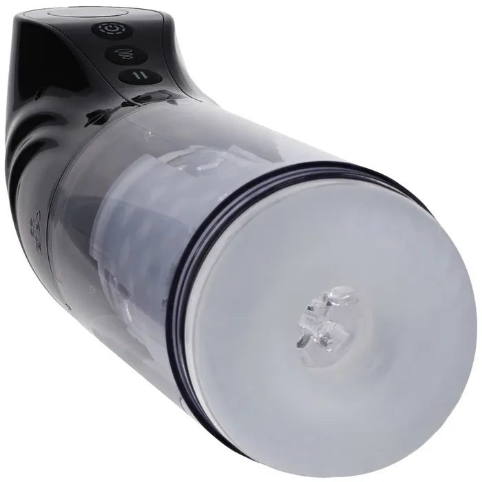 Shots Toys PUMPED Strokemate USB Rechargeable Sucking Rotating & Thrusting Auto Masturbator Shots Toys