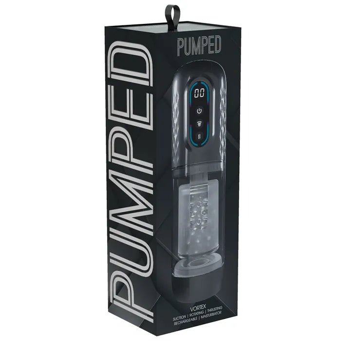 Vortex Rucking Machine PUMPED Vortex Gunmetal USB Rechargeable Sucking Rotating & Thrusting ...