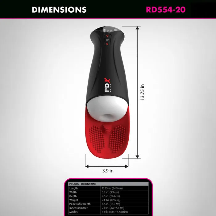 Pipedream PDX Elite Fap O Matic Pro USB Rechargeable Auto Stroker XL Pipedream