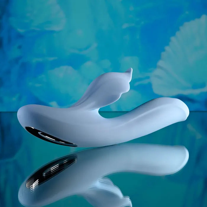 Playboy Pleasure IN BLOOM USB Rechargeable Thrusting Tapping & Heating Dual Vibrator Playboy Pleasure