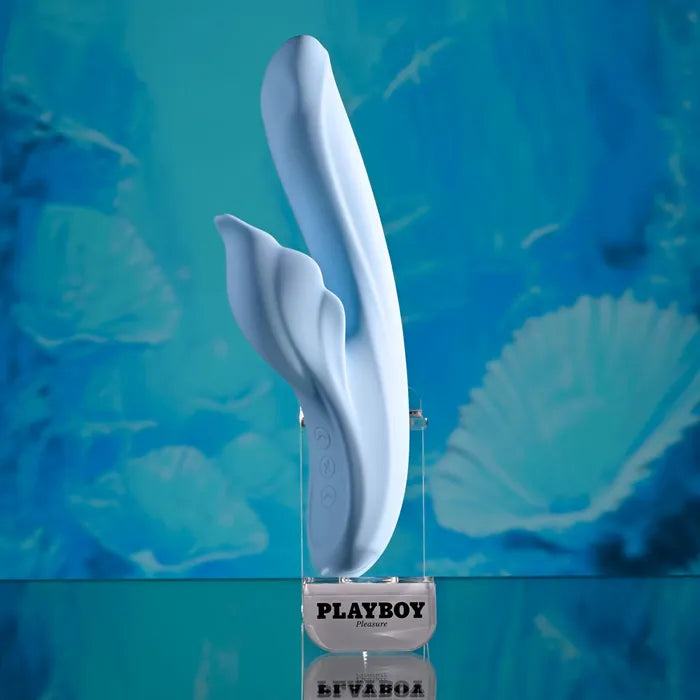 Playboy Pleasure IN BLOOM USB Rechargeable Thrusting Tapping & Heating Dual Vibrator Playboy Pleasure Main image