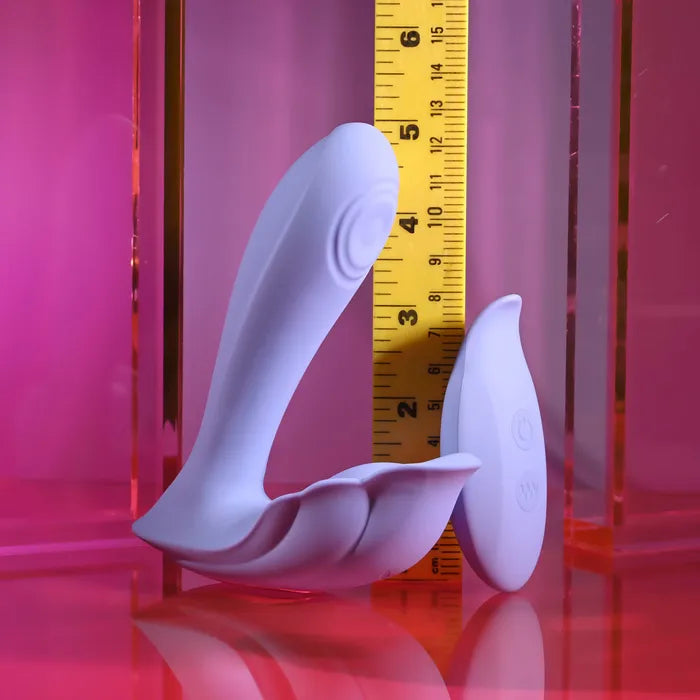 Playboy Pleasure LILAC FANTASY USB Rechargeable Tapping Vibrator With Remote Playboy Pleasure