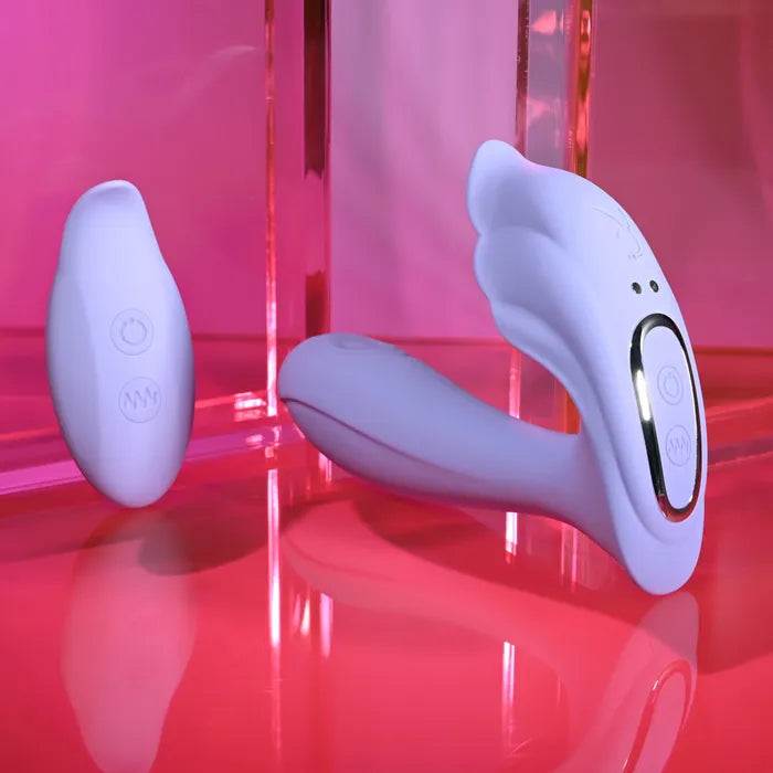 Playboy Pleasure LILAC FANTASY USB Rechargeable Tapping Vibrator With Remote