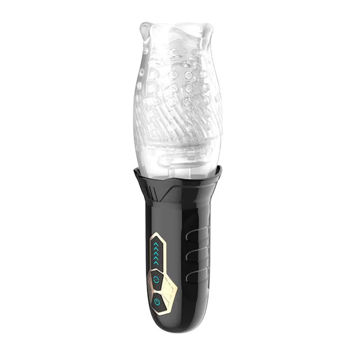 Adam & Eve Adam's Gawk Gawk USB Rechargeable Rotating Masturbator Clear Adam & Eve