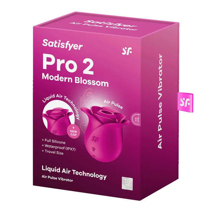 Satisfyer Pro 2 Modern Blossom USB Rechargeable Air Pulse Rose Stimulator Satisfyer