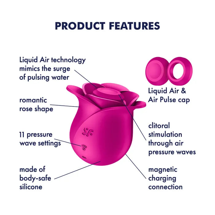 Satisfyer Pro 2 Modern Blossom USB Rechargeable Air Pulse Rose Stimulator Satisfyer