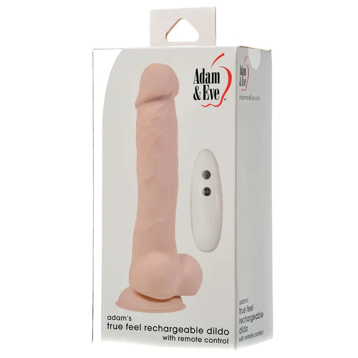 Adam & Eve Adams True Feel USB Rechargeable Vibrating Dildo 7 Inch Adam & Eve