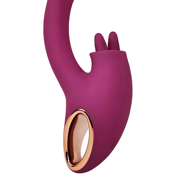 Adam & Eve ROSE GOLD CLIT TICKLER USB Rechargeable Rabbit Vibrator Adam & Eve