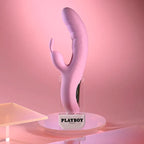 Playboy Pleasure RUB ME RIGHT USB Rechargeable Thrusting Rabbit Vibrator Playboy Pleasure