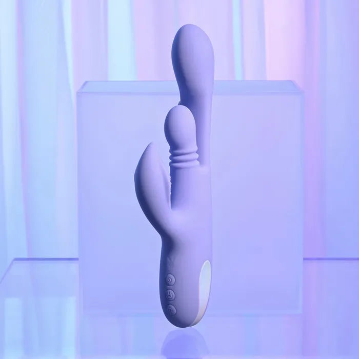 Playboy Pleasure NUBBIN RUBBIN USB Rechargeable Thrusting Rabbit Vibrator Playboy Pleasure