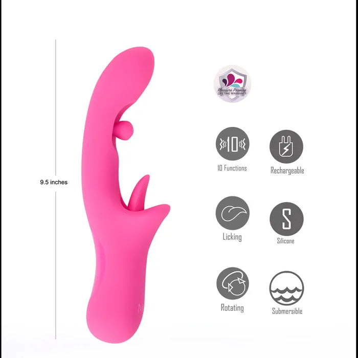 Maia ALORA USB Rechargeable Rotating & Licking Vibrator Maia Toys