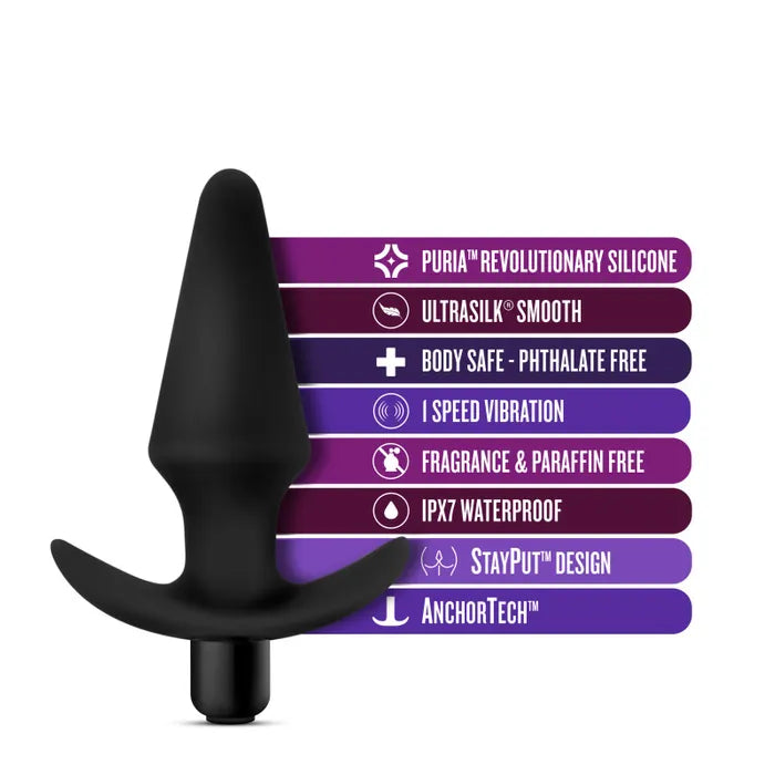 Blush Novelties Anal Adventures Platinum Vibrating Butt Plug 5 Inch Blush Novelties