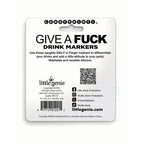 Little Genie Give A Fuck Novelty Drink Markers Set of 6 Little Genie