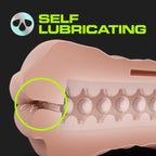 Blush Novelties M For Men Self Lubricating Vibrating Strokers 3 Pack Blush Novelties