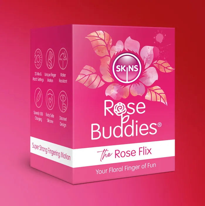 Creative Conceptions Skins Rose Buddies The Rose Flix USB Rechargeable Flicking Rose Stimulator Creative Conceptions
