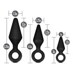 Blush Novelties Anal Adventures Platinum Loop Butt Plug Kit Set Of 3 Sizes Blush Novelties