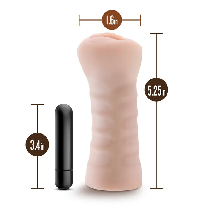 Blush Novelties M For Men Ashley Vibrating Vagina Stroker Blush Novelties