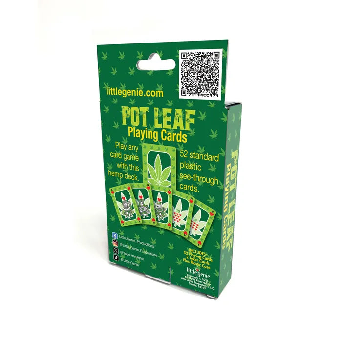 Little Genie Pot Leaf Waterproof Novelty Playing Cards Little Genie