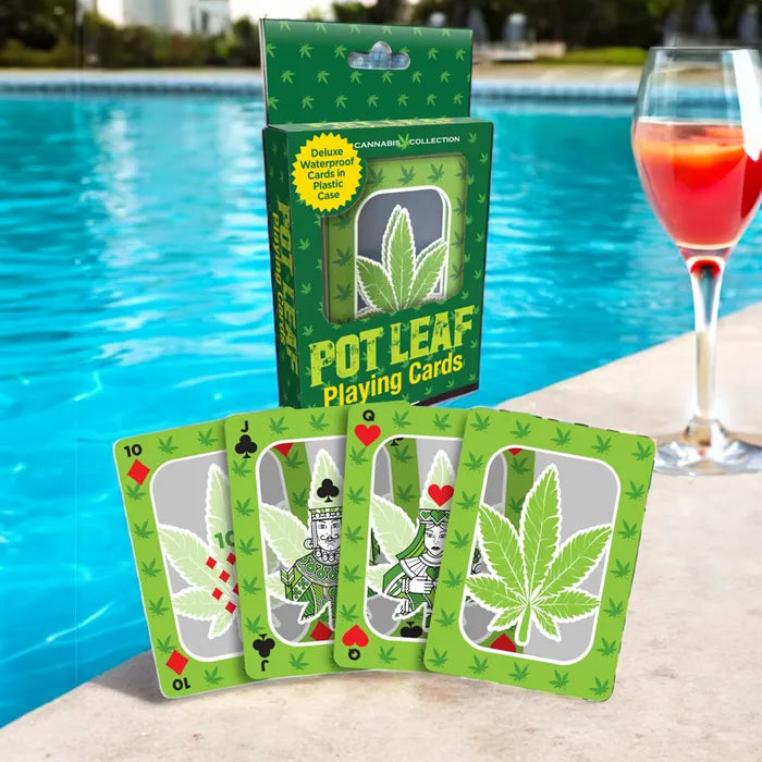 Little Genie Pot Leaf Waterproof Novelty Playing Cards Secondary image