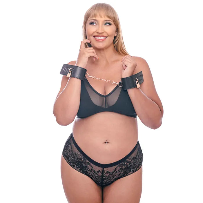 Sportsheets Sex & Mischief Brat Locking Hand Cuffs Sportsheets