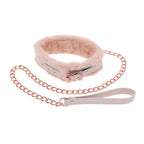 Sportsheets Sex & Mischief Peaches N CreaMe Fur Collar & Leash Restraint Sportsheets