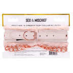 Sportsheets Sex & Mischief Peaches N CreaMe Fur Collar & Leash Restraint Sportsheets