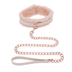 Sportsheets Sex & Mischief Peaches N CreaMe Fur Collar & Leash Restraint Sportsheets