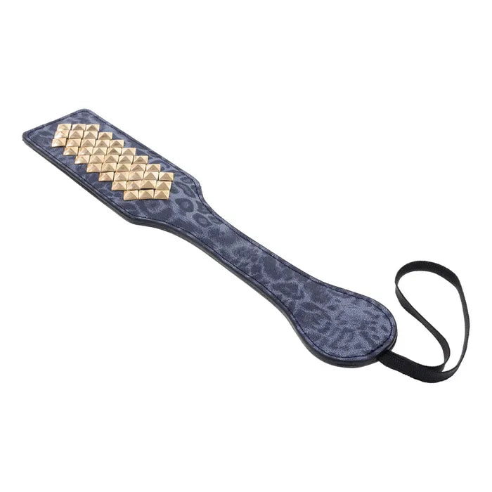 Sportsheets Sex & Mischief Cougar Studded Paddle With Gold Studs Sportsheets