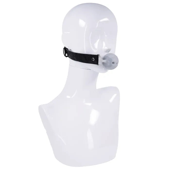 Sportsheets Sex & Mischief Lace Silicone Breathable Ball Gag Mouth Restraint Sportsheets