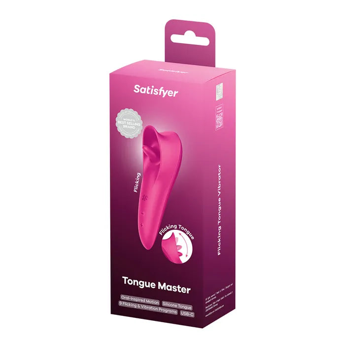 Satisfyer Tongue Master USB Rechargeable Flicking Clitoral Stimulator 14.4cm Satisfyer