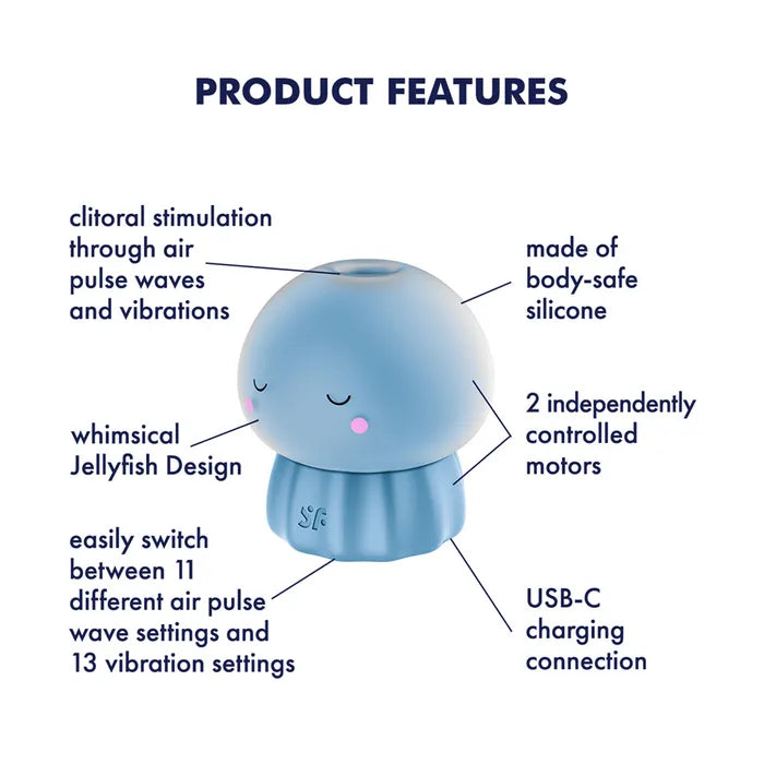 Satisfyer Jelly Cious USB Rechargeable Air Pulse Stimulator Secondary image