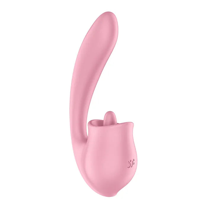 Satisfyer Tongue Genius USB Rechargeable Vibrator With Flicking Clit Stimulator