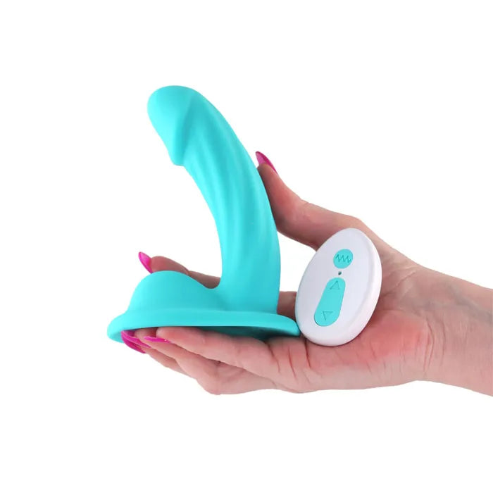 NS Novelties Colours Curve USB Rechargeable Vibrating Dildo With Wireless Remote 5 Inch NS Novelties Main image