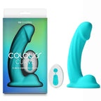 NS Novelties Colours Curve USB Rechargeable Vibrating Dildo With Wireless Remote 6 Inch NS Novelties