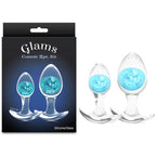 NS Novelties Glams Cosmic Butt Plugs Set Of 2 Sizes NS Novelties