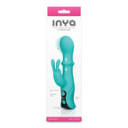 NS Novelties INYA Cyberluxe USB Rechargeable Rabbit Vibrator With Sliding Ring Shaft 18cm NS Novelties