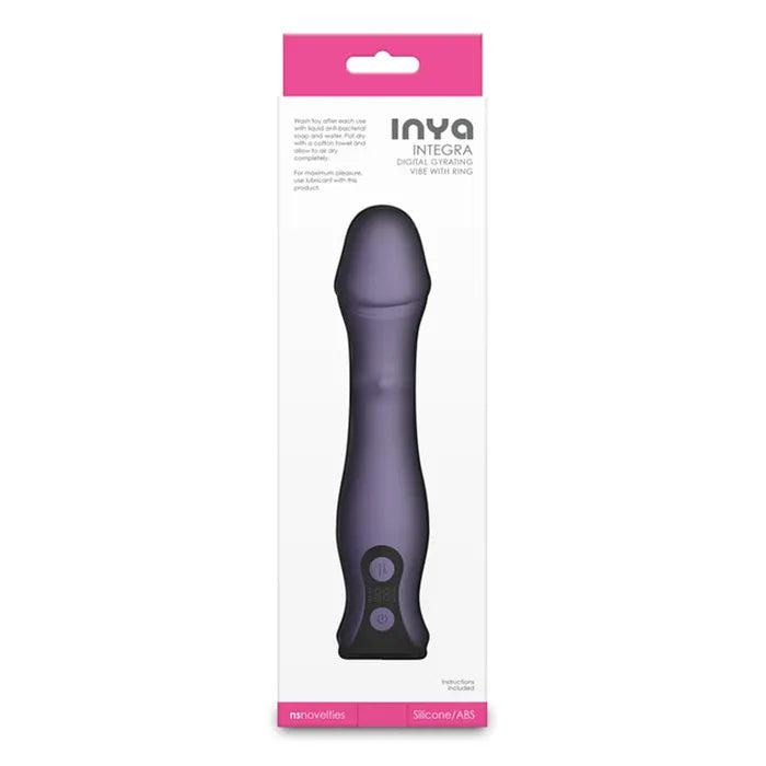 NS Novelties INYA Integra USB Rechargeable Vibrator With Sliding Ring Shaft 18.2cm NS Novelties