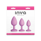 NS Novelties INYA Triple Ace Kit Butt Plugs Set Of 3 Sizes Blush Pink NS Novelties