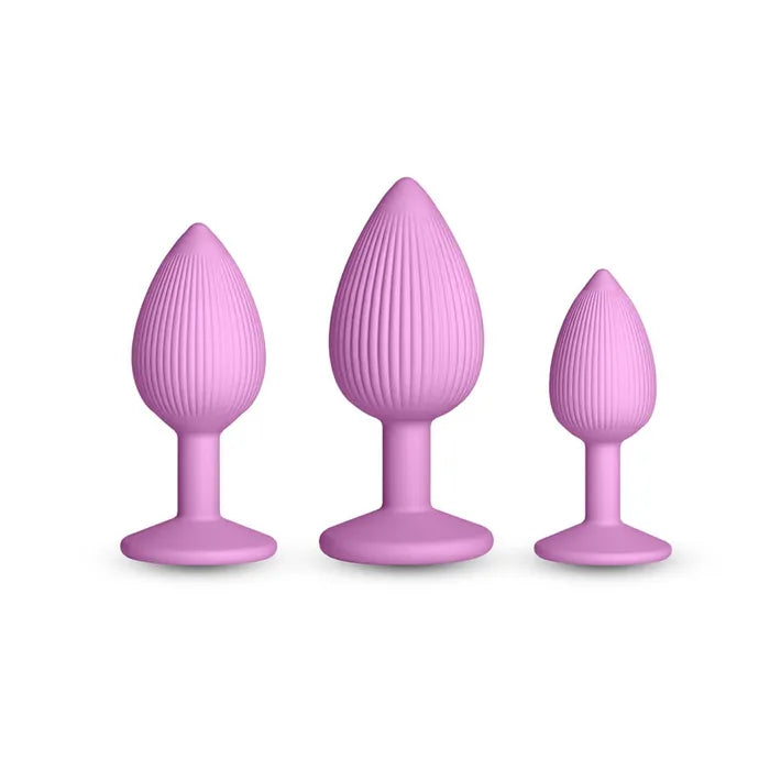 NS Novelties INYA Triple Ace Kit Butt Plugs Set Of 3 Sizes Blush Pink NS Novelties