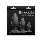 NS Novelties Renegade Triple Strike Kit Butt Plugs Set Of 3 Sizes NS Novelties