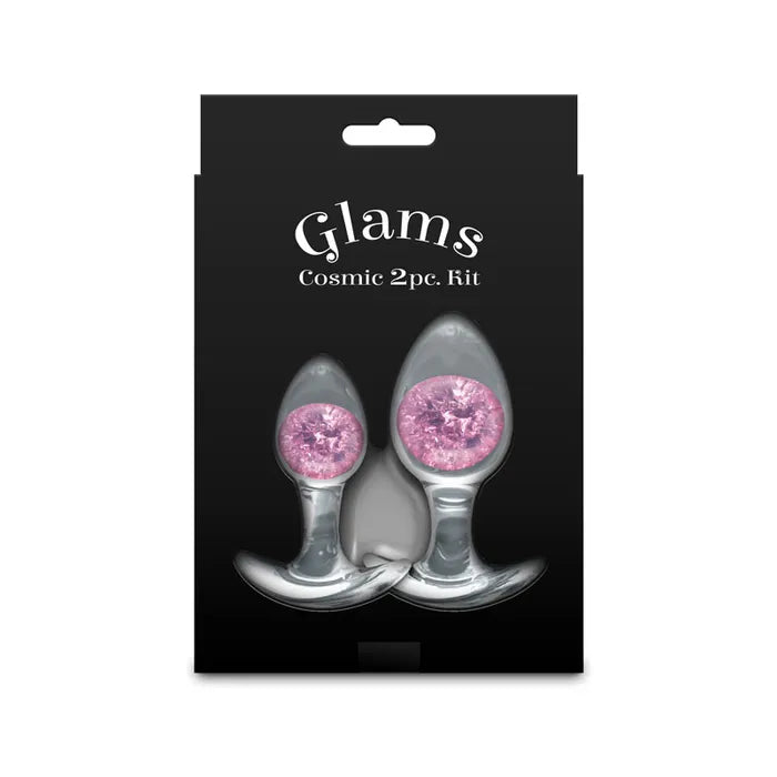 NS Novelties Glams Cosmic Butt Plugs Set Of 2 Sizes NS Novelties
