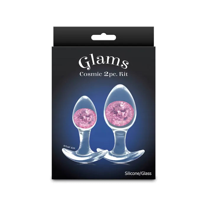 NS Novelties Glams Cosmic Butt Plugs Set Of 2 Sizes NS Novelties