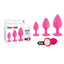 Excellent Power Heart Light Butt Plugs With Glow In Dark Bases Set Of 3 Sizes Excellent Power