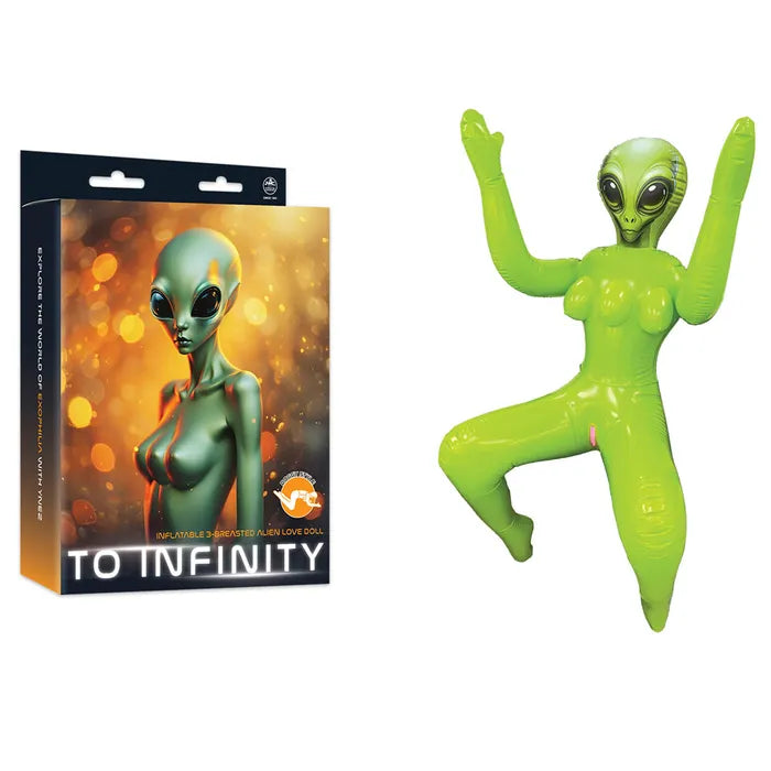 Excellent Power To Infinity Inflatable Squatting Alien Love Doll Secondary image