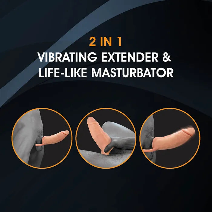 Excellent Power Extendor+ Vibrating Penis Extender & Stroker 2 Inch Excellent Power