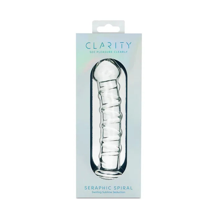 Creative Conceptions Clarity Seraphic Spiral Glass Dildo 16cm Creative Conceptions