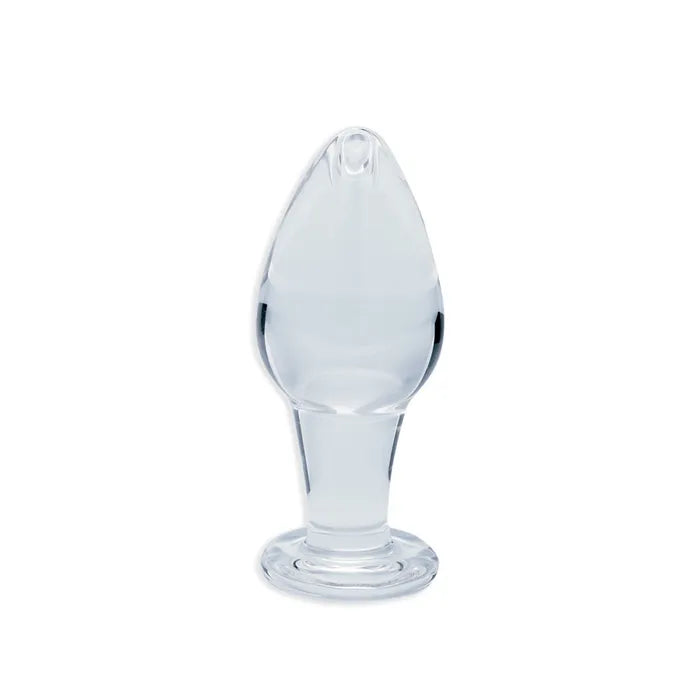 Creative Conceptions Clarity Utopian Bud Glass Butt Plug 8.9cm Creative Conceptions