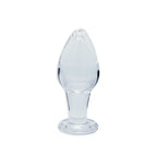 Creative Conceptions Clarity Utopian Bud Glass Butt Plug 8.9cm Creative Conceptions