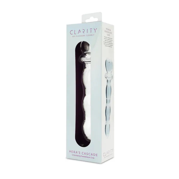 Creative Conceptions Clarity Heras Cascade  Glass Dildo 15cm Creative Conceptions